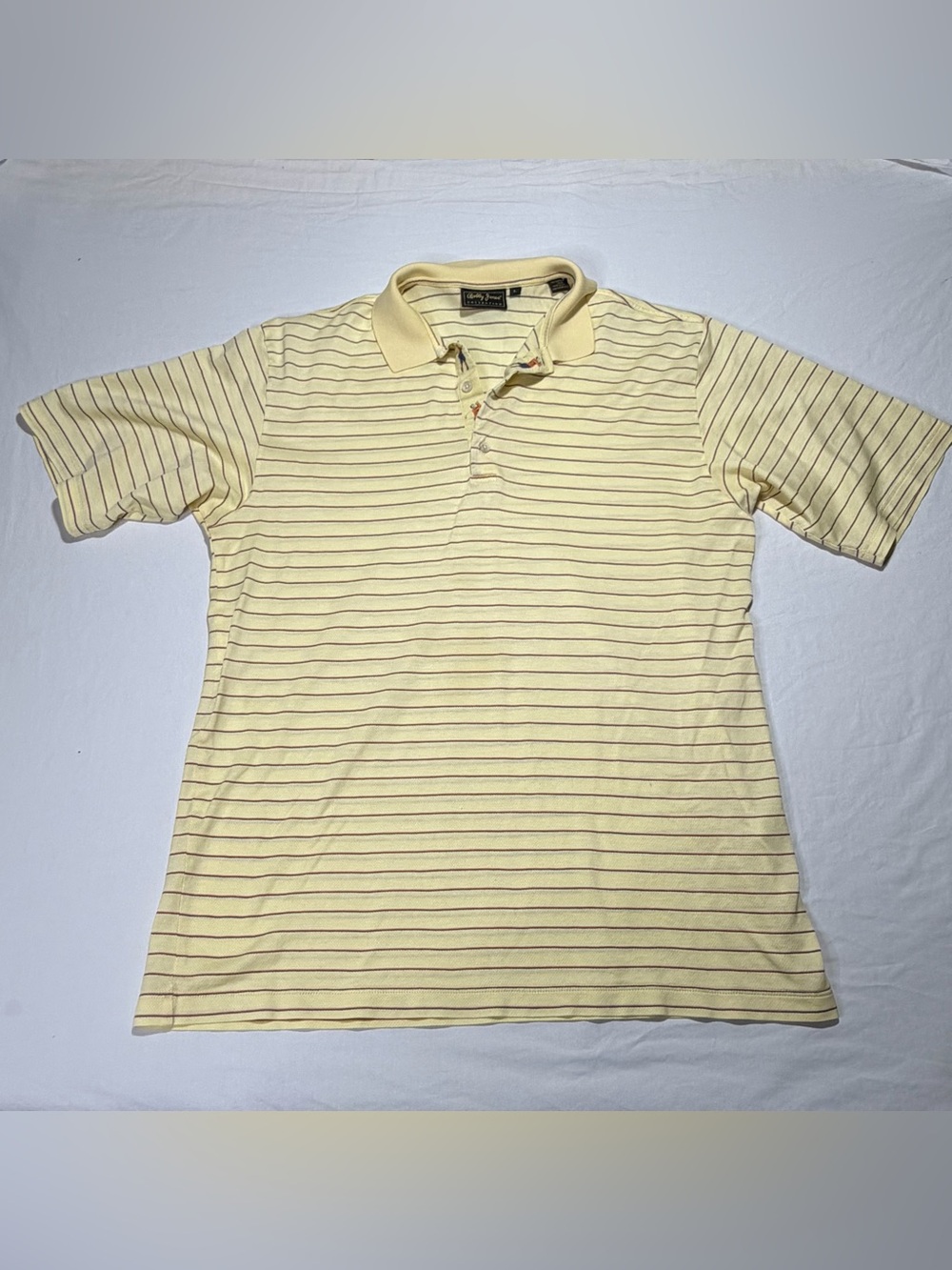 Vintage Bobby Jones Striped Golf Shirt Golfer Placket